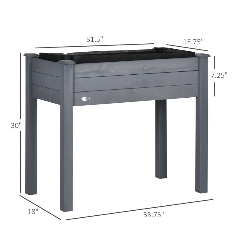 Outsunny 34 inç Yüksek Bahçe Y - Raised Garden Bed incelemesi ve fiyatı