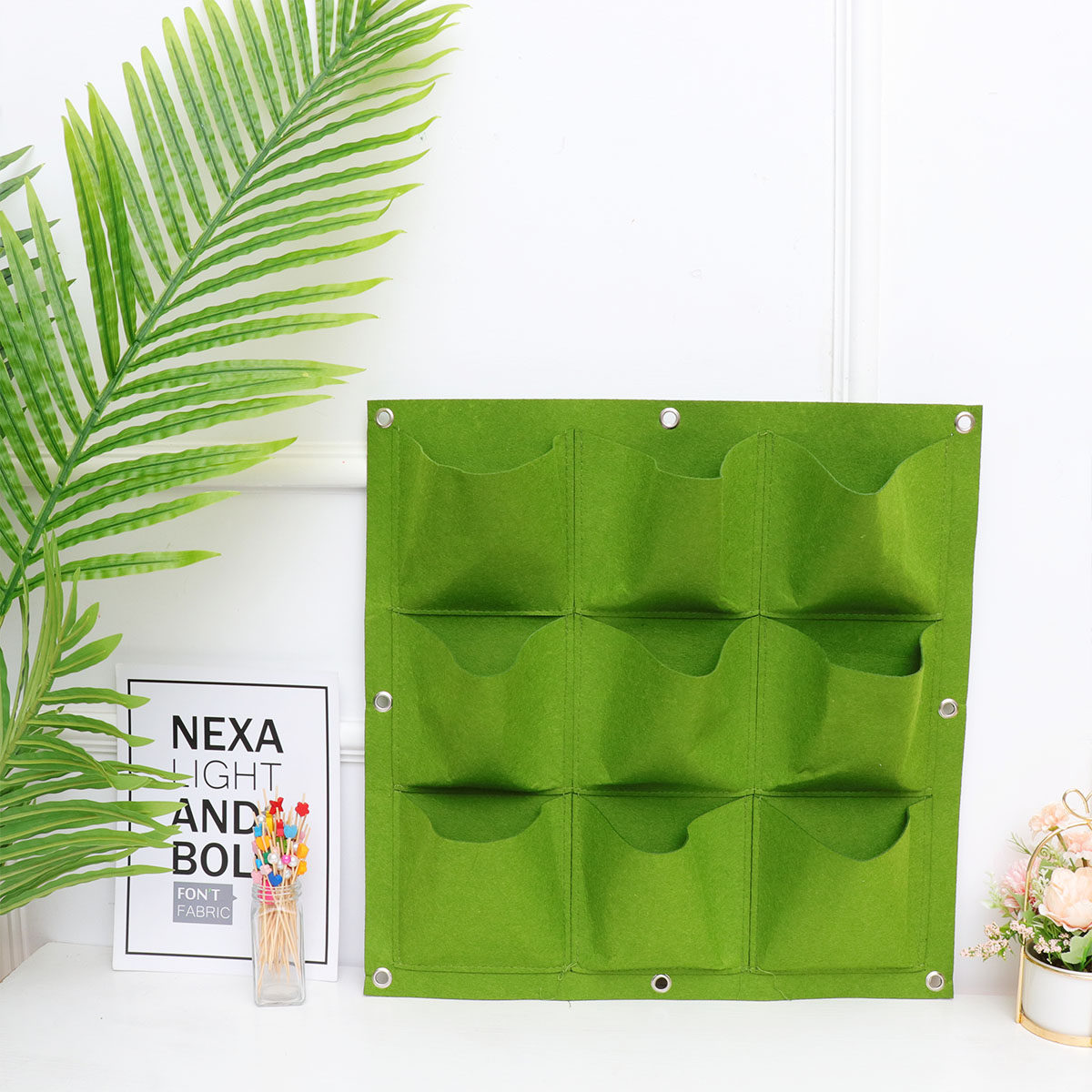 9 Cepli Duvara Asılan Bitki Ça - Indoor Herb Garden incelemesi ve fiyatı