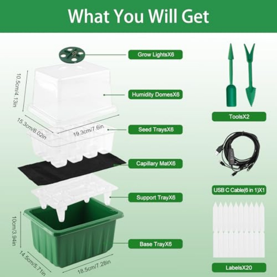 Işıklı Tohum Başlangıç ​​Tepsi - Seed Starter Tray incelemesi ve fiyatı